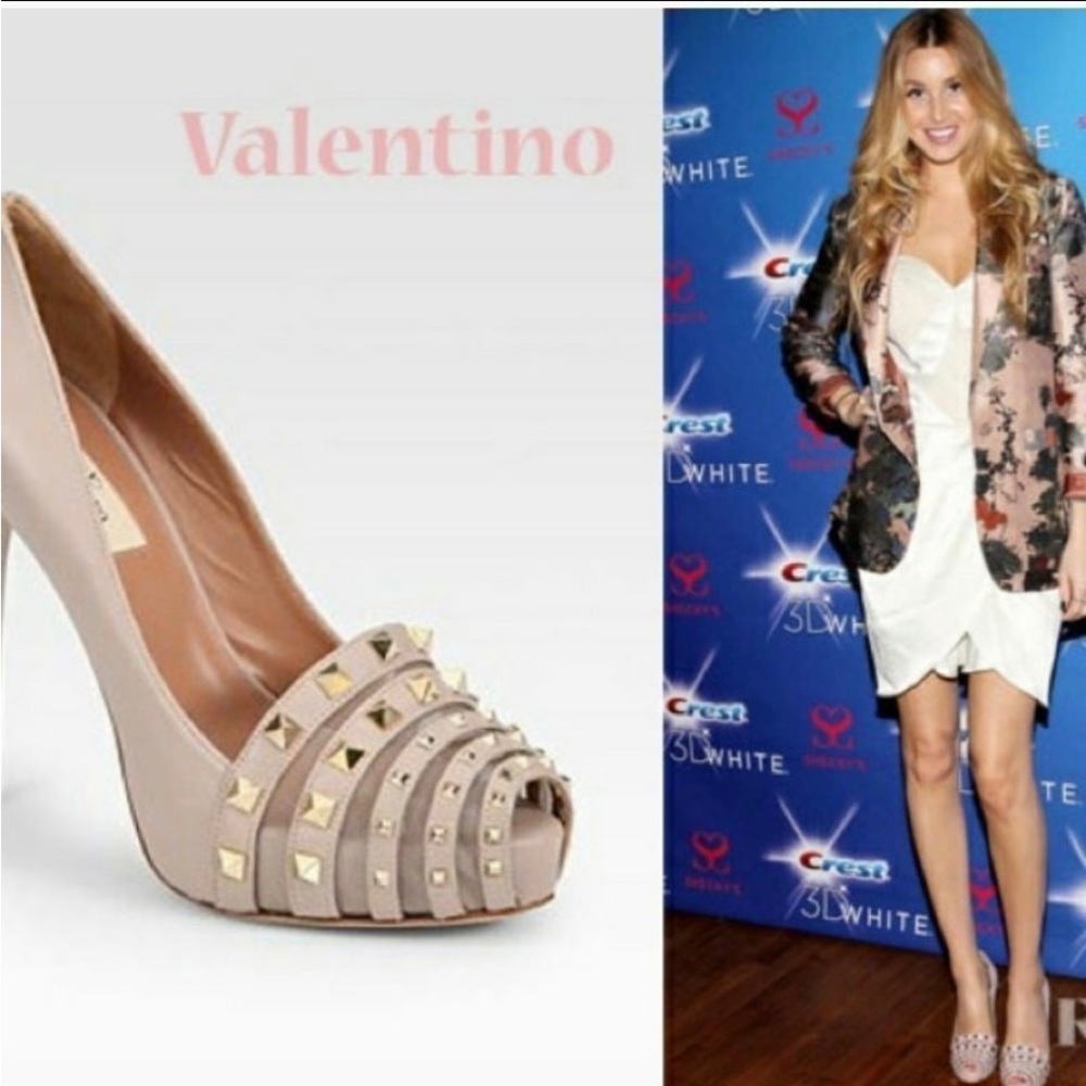 Valentino Rockstud peep toe heels - Picture 11 of 12